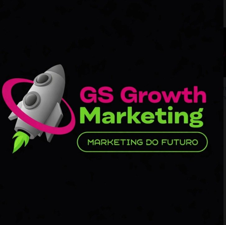 Logo GS Growth Marketing com foguete